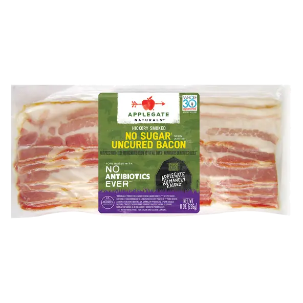 Hickory Smoked No Sugar Uncured Bacon