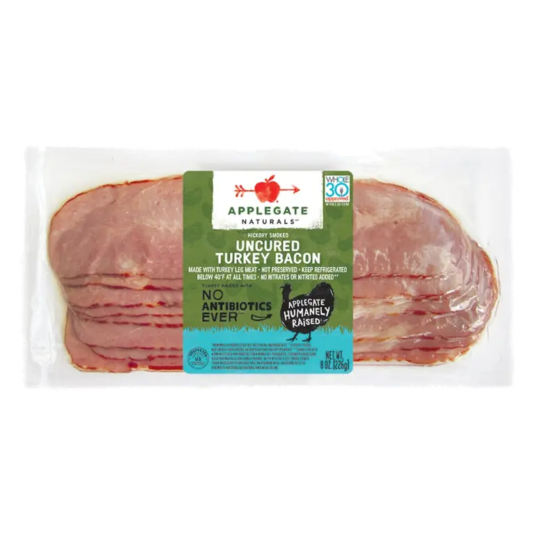 Hickory Smoked Uncured Turkey Bacon