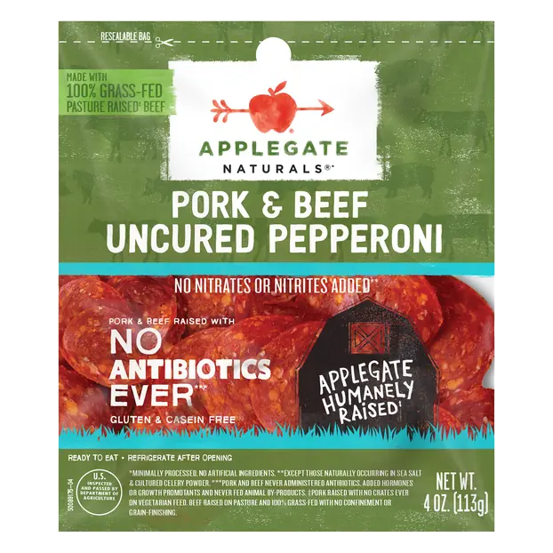 Naturals Antibiotic Free Pork & Beef Pepperoni Slices
