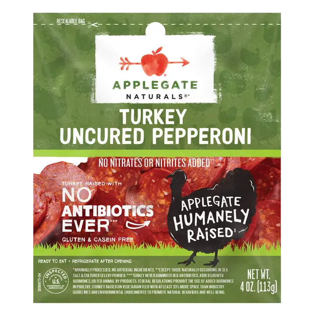 Naturals Antibiotic Free Turkey Uncured Pepperoni Slices