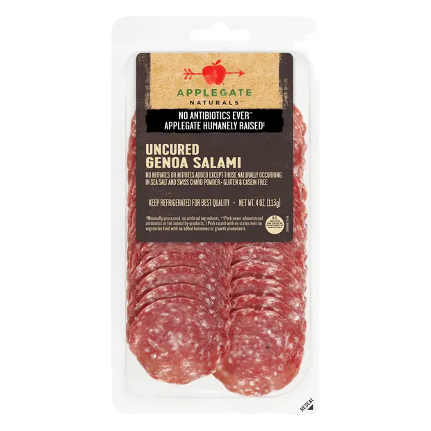 Naturals Antibiotic Free Uncured Genoa Salami Sliced