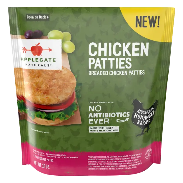 Naturals Breaded Chicken Patties - 6 ct Frozen