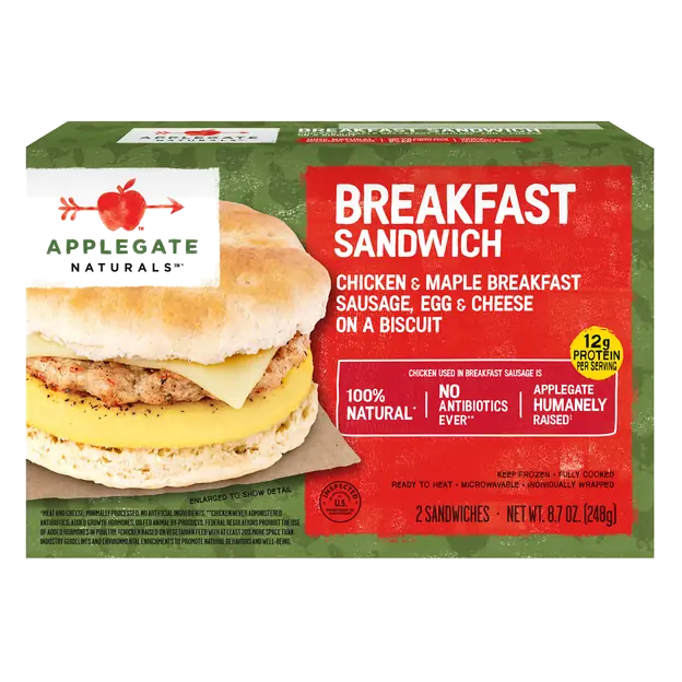 Naturals Chicken Breakfast Sandwich - 2 ct Frozen