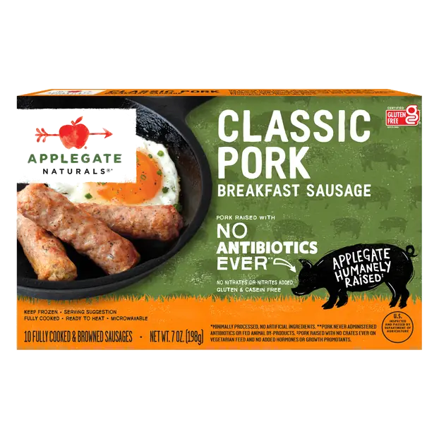 Naturals Classic Pork Breakfast Sausage Links - 10 ct Frozen