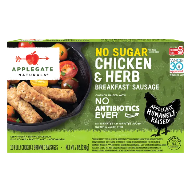 Naturals No Sugar Herb & Chicken Breakfast Sausage Links - 10 ct