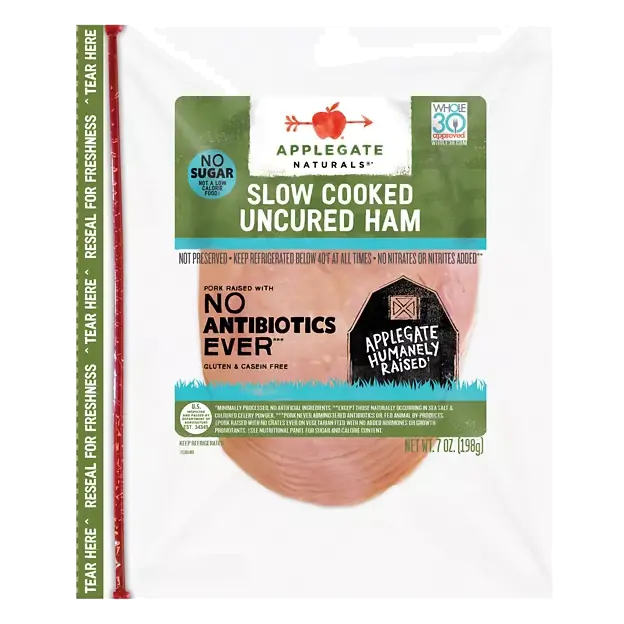 Naturals No Sugar Slow Cooked Uncured Ham Sliced