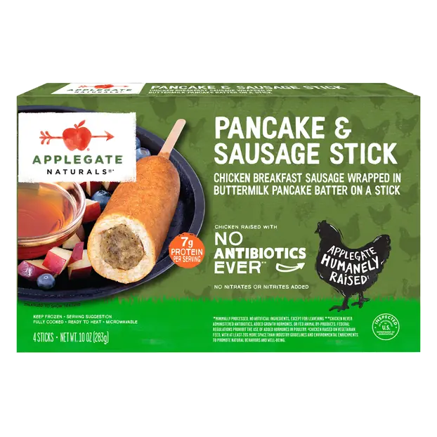 Naturals Pancake & Chicken Sausage Stick - 4 ct Frozen