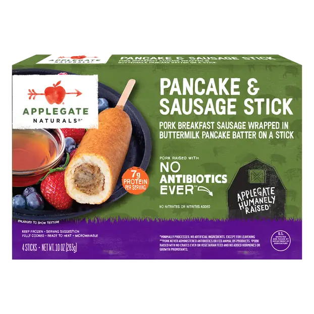 Naturals Pancake & Pork Sausage Stick - 4 ct Frozen