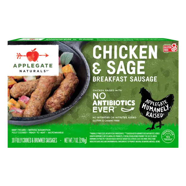Naturals Sage & Chicken Breakfast Sausage Links - 10 ct Frozen