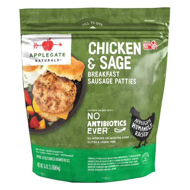 Naturals Sage & Chicken Breakfast Sausage Patties Frozen