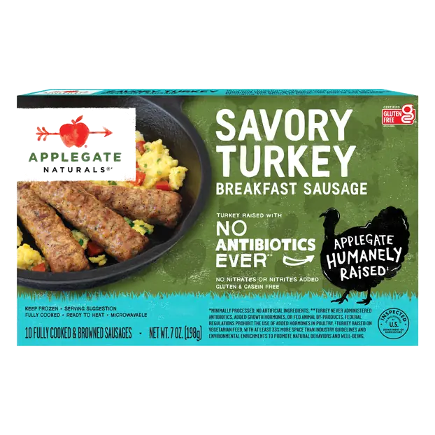 Naturals Savory Turkey Breakfast Sausage Links - 10 ct Frozen