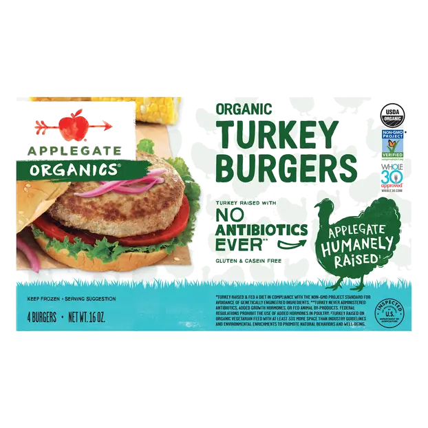 Organics Turkey Burgers - 4 ct Frozen
