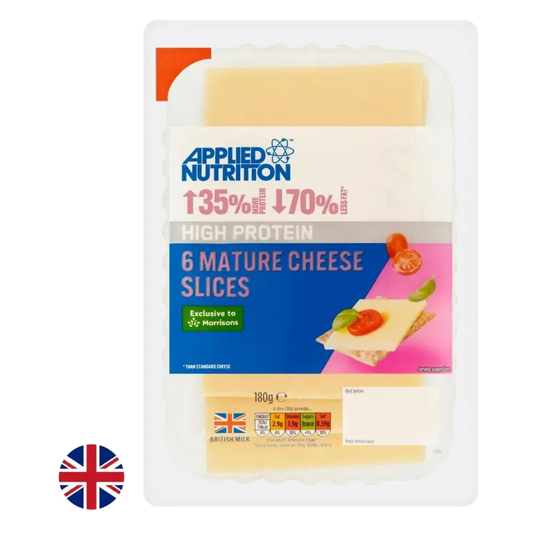 British High Protein 6 Mature Cheese Slices