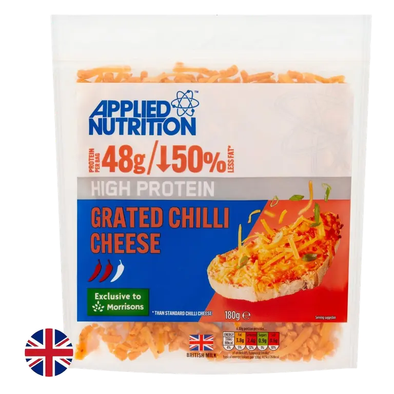 British High Protein Grated Chilli Cheese 180g