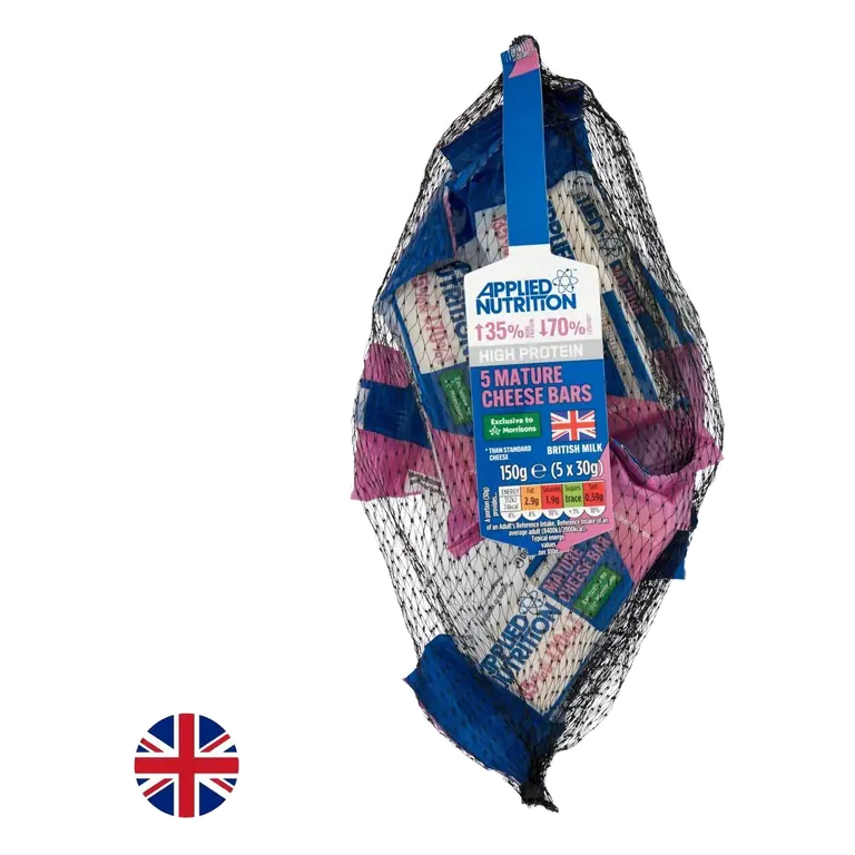 British High Protein Mini Mature Cheese Snacking Nets150g