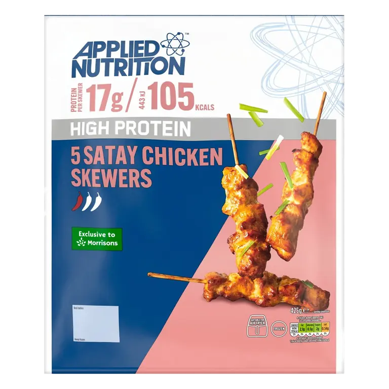 High Protein 5 Satay Chicken Skewers