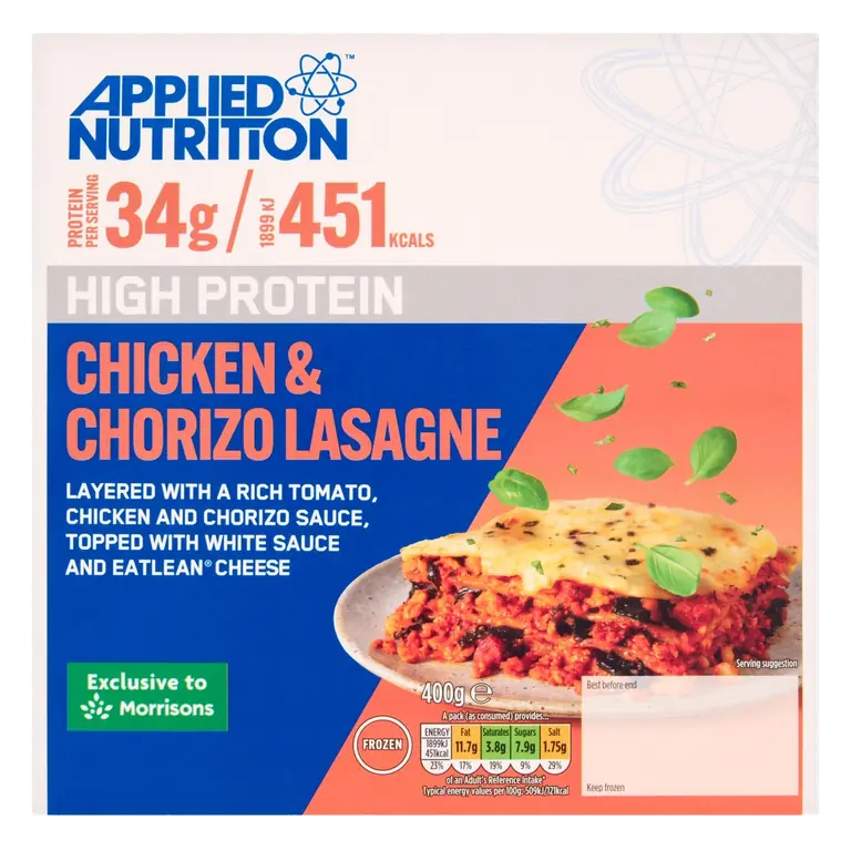High Protein Chicken & Chorizo Lasagne 400g