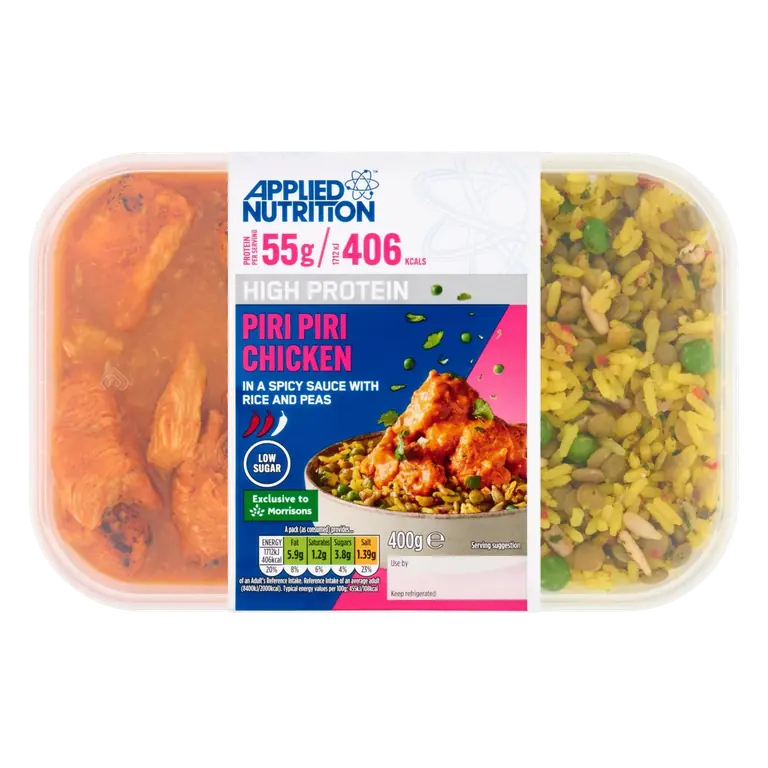 High Protein Chicken Piri Piri With Rice 400g