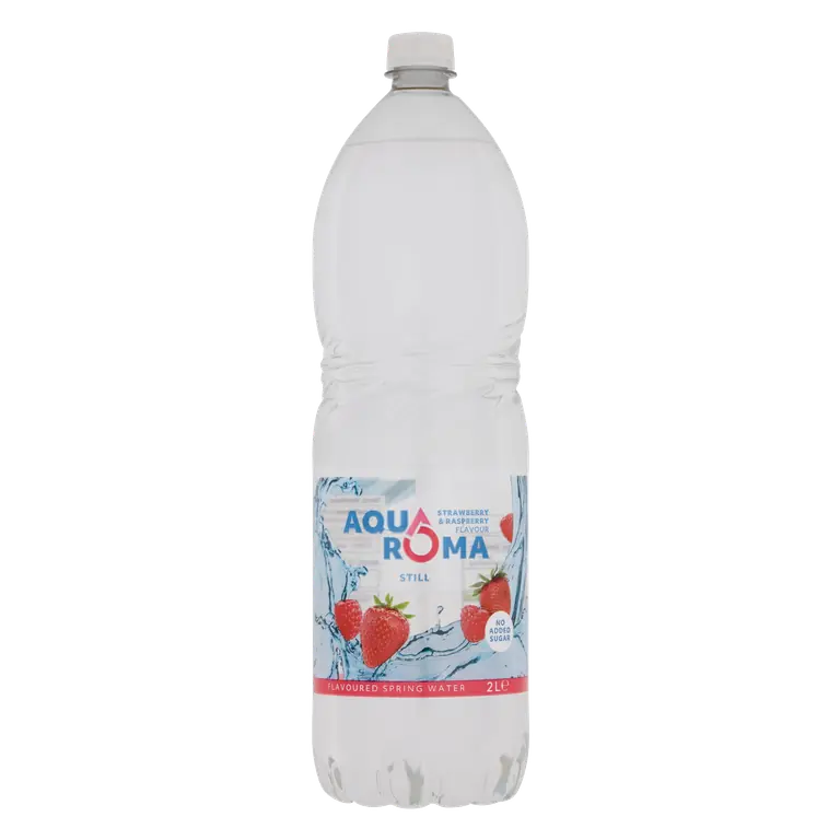 AQUA ROMA Still Strawberry & Raspberry Flavoured Spring Water 2L