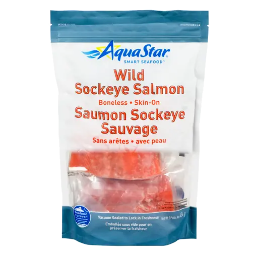 Frozen Wild Sockeye Salmon Portion 454 g
