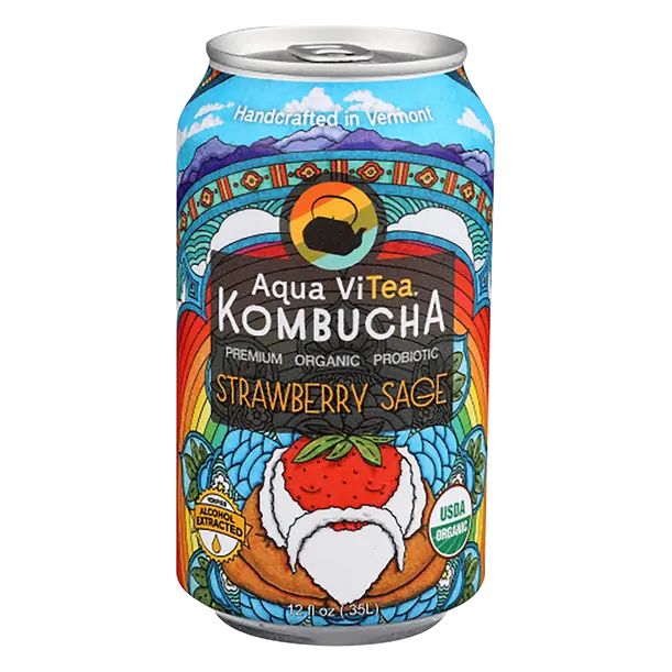 Organic Strawberry Sage Kombucha