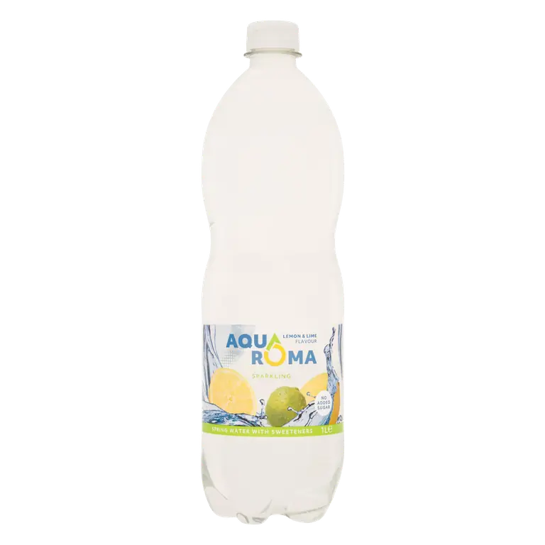 Aquaroma Lemon & Lime Flavour Sparkling 1L