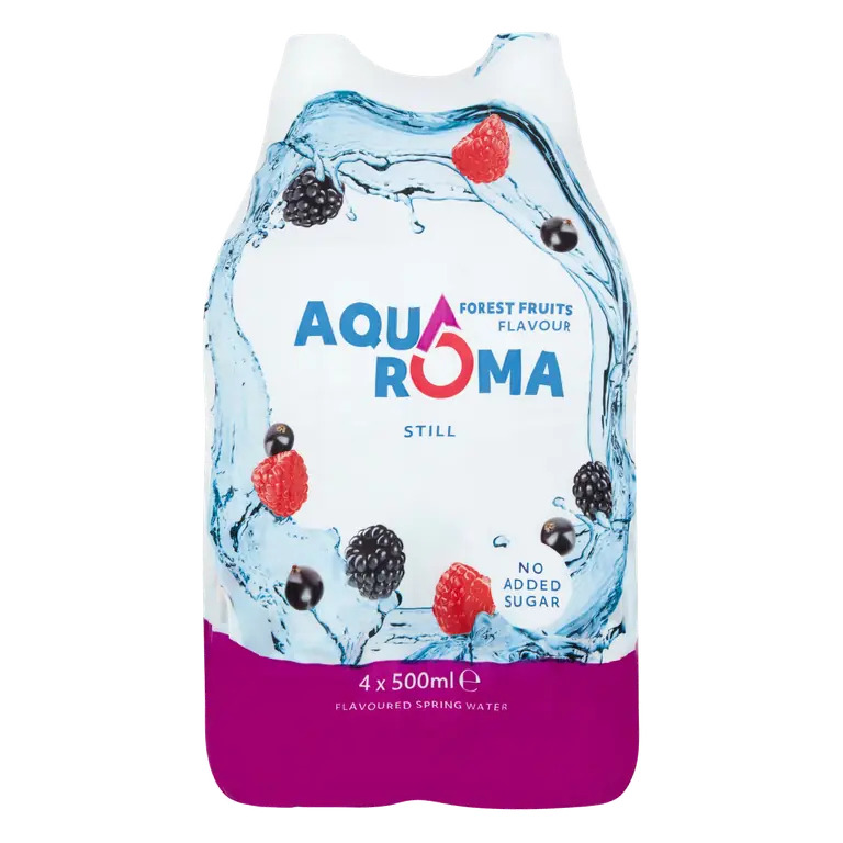 Aquaroma Still Forest Fruits Flavoured Spring Water 4 x 500ml