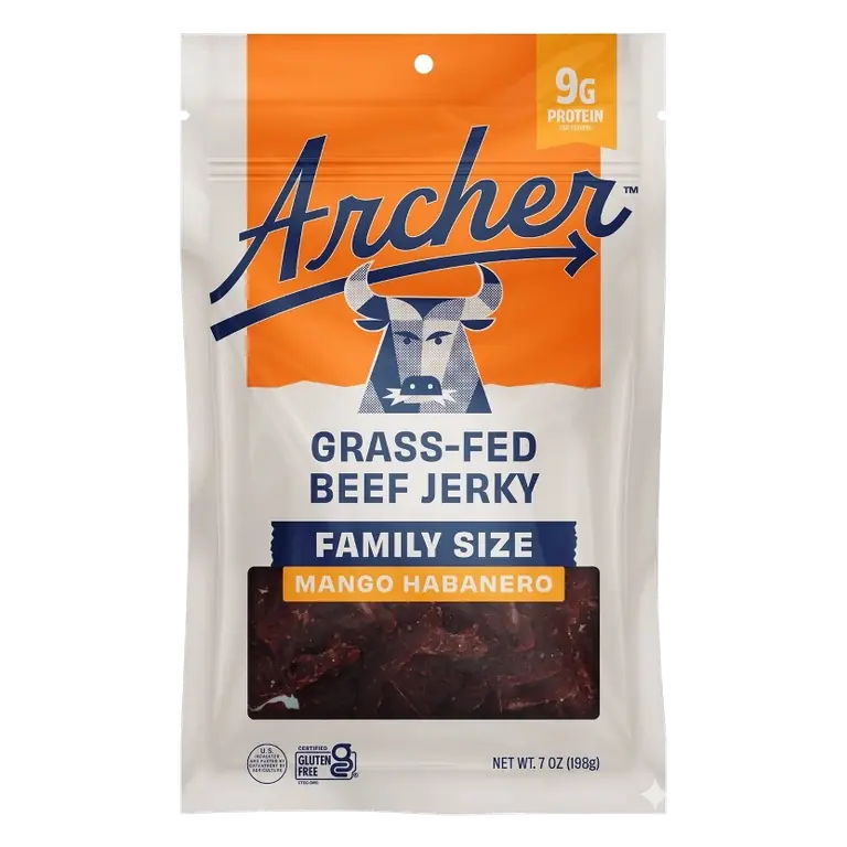 Archer Jerky Mango Habanero Jerky, 7oz