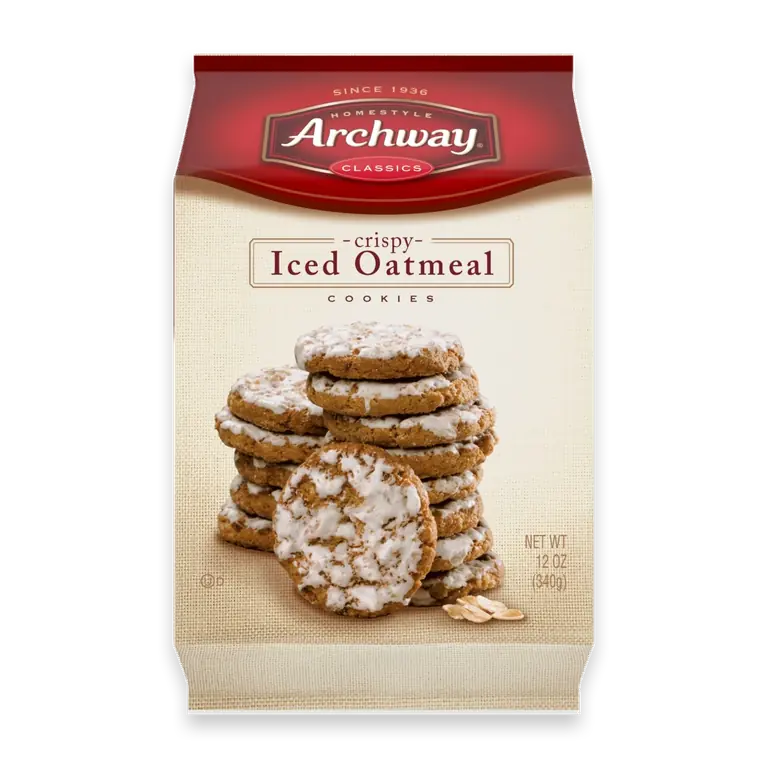 Cookies Crispy Iced Oatmeal Cookies