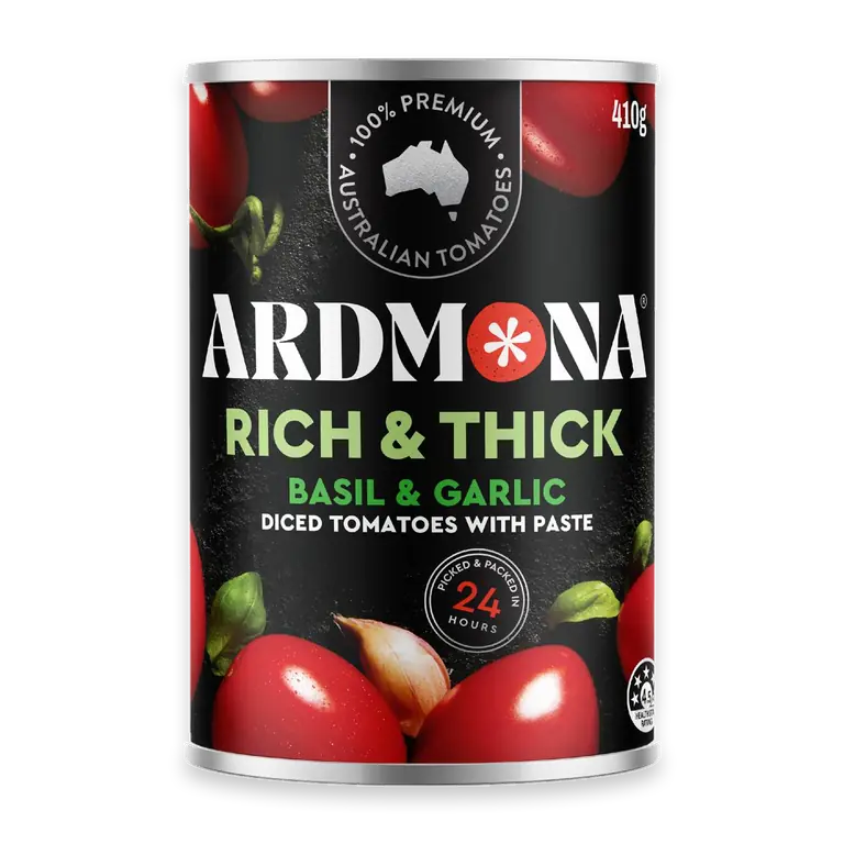 Rich & Thick Diced Tomatoes with Paste Basil & Garlic