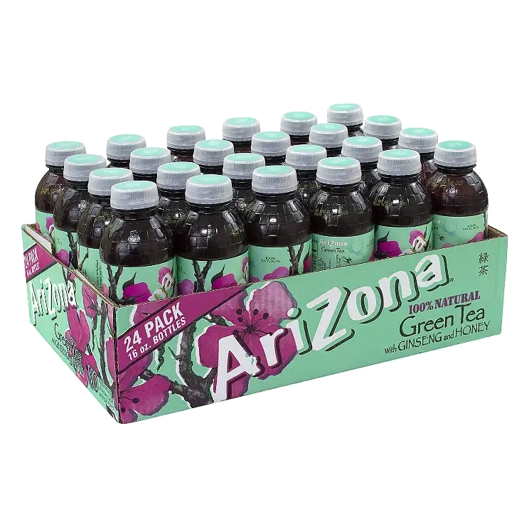 Arizona Green Tea Ginseng and Honey, 24pk/16 fl oz Bottles