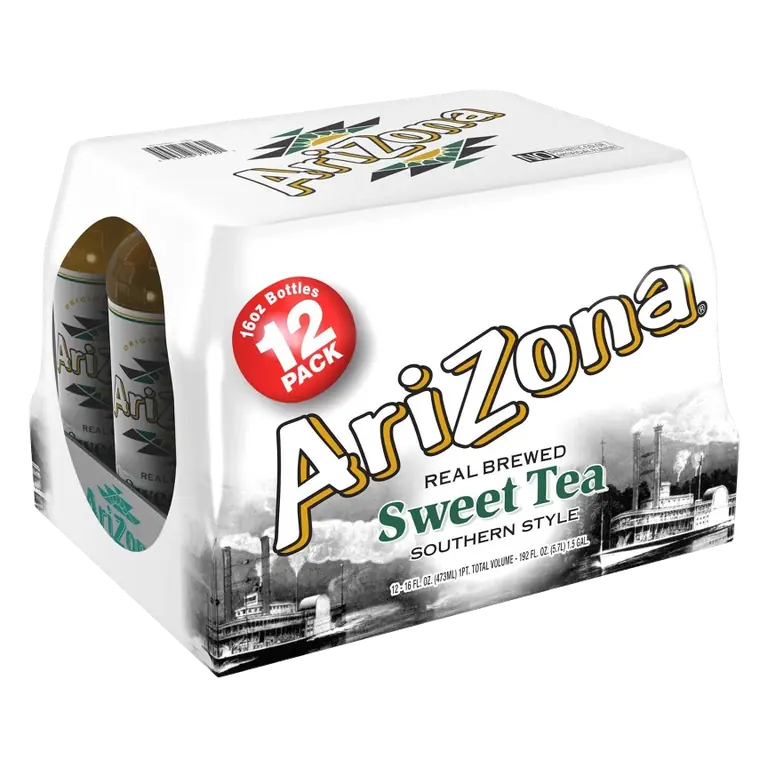 AriZona Sweet Tea, 12pk/16 fl oz Bottles: Naturally Flavored, Caffeinated, No Preservatives