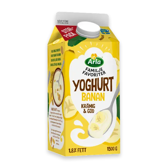 Banan Familjefavoriter Yoghurt 1,8%