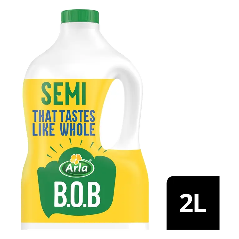 BOB Semi-Skimmed Milk 2L That Tastes Like Whole