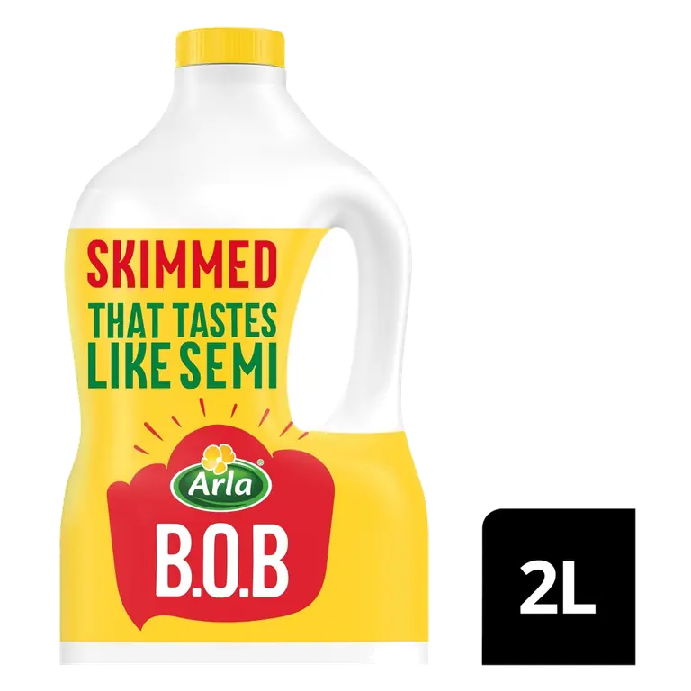 BOB Skimmed Milk Tastes like Semi Skimmed 2L