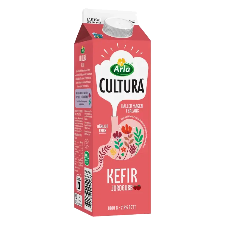 Filmjölk Cultura® Kefir Jordgubb 2,3% 1000g