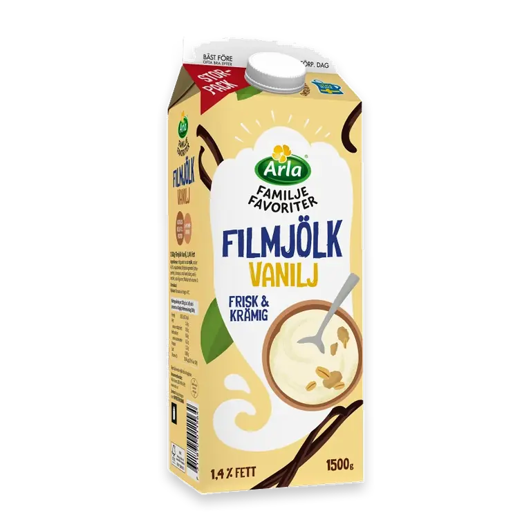 Filmjölk Familjefavoriter Vanilj 1,4% 1500g Arla®