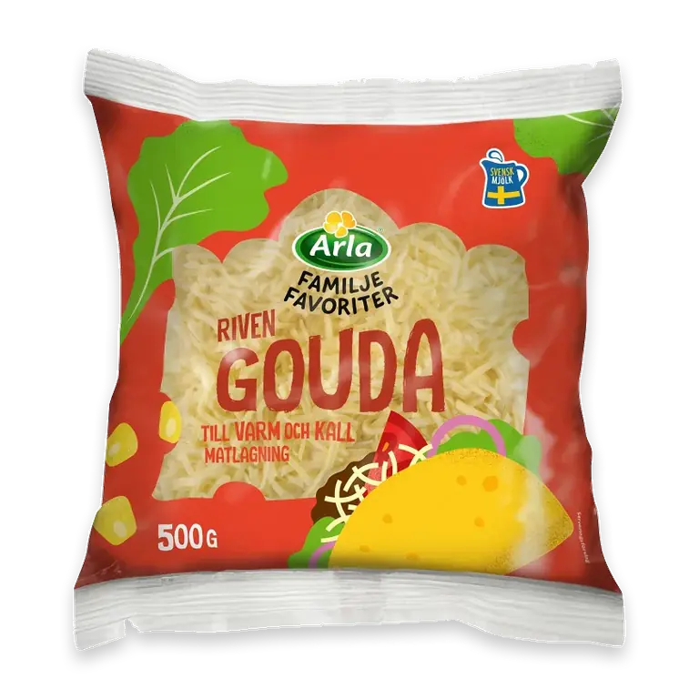 Gouda 24% Riven 500g