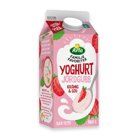 Jordgubb Familjefavoriter Yoghurt 1,8%