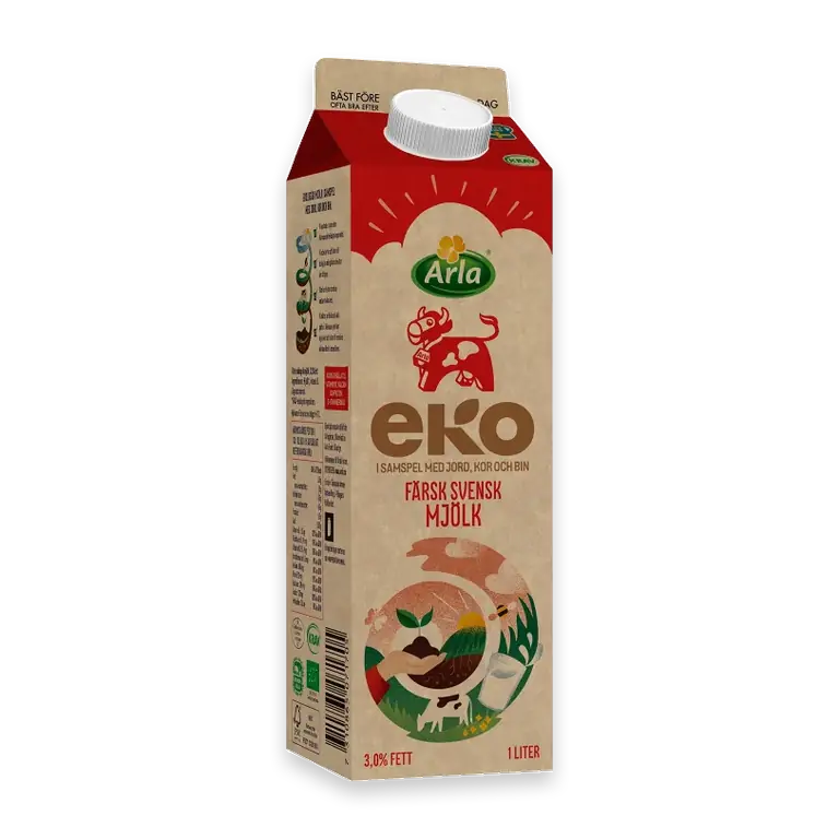 Färsk standardmjölk Ekologisk 3,0% 1l Arla Ko®