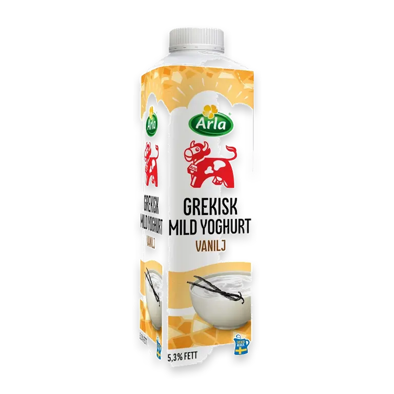 Grekisk Yoghurt Mild Vanilj 5,3% 1000g Arla Ko®