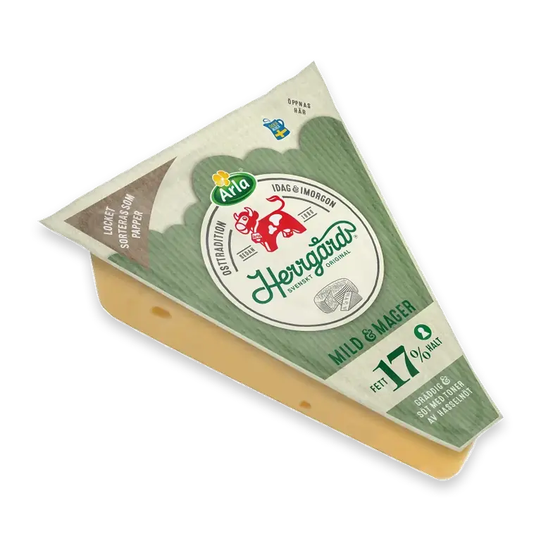 Herrgård® ost mild mager 17% ca 730g Arla Ko®