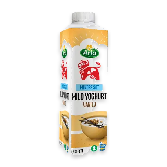 Vanilj Mild Yoghurt Mindre Socker 1,5%