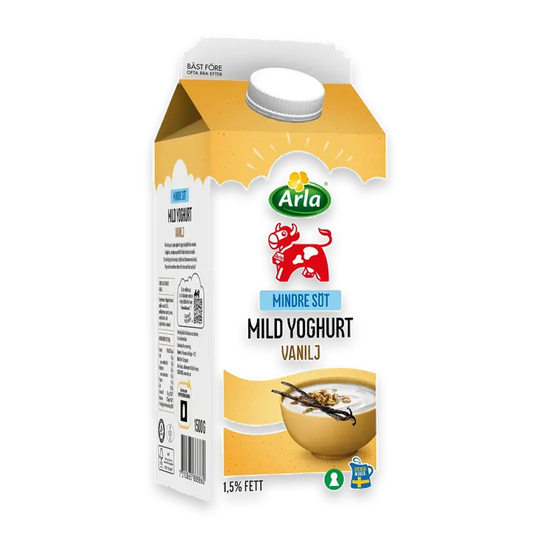 Vaniljyoghurt Mild lättsockrad 1,5% 1500g Arla Ko®