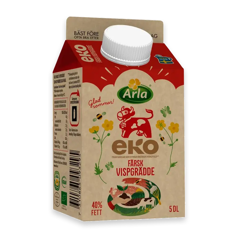Vispgrädde 40% Ekologisk 5dl KRAV Arla Ko®