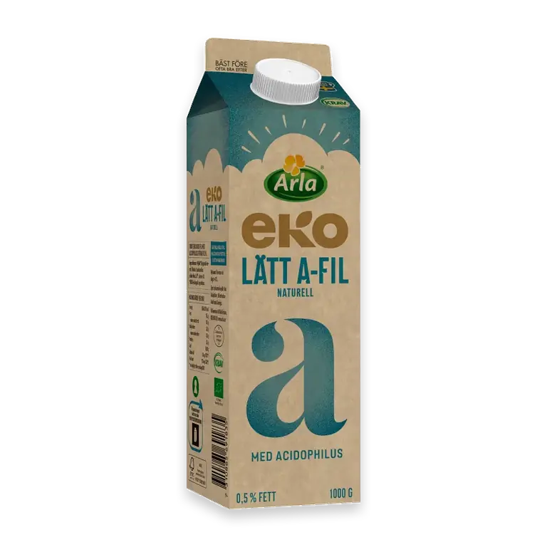 Lätt A-Fil Acidophilus Naturell 0,5% Ekologisk 1000g Arla®
