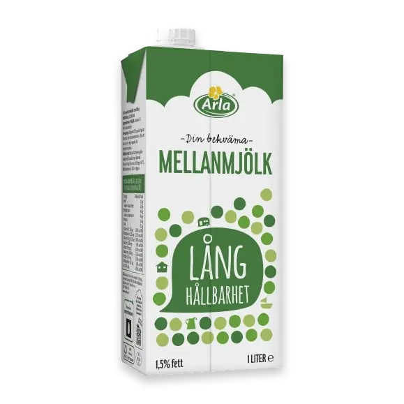 Mellanmjölk Lång Hållbarhet 1,5%