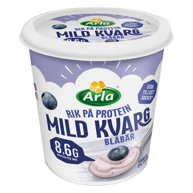 Mild Kvarg Blåbär 0,2% 1000g Arla®
