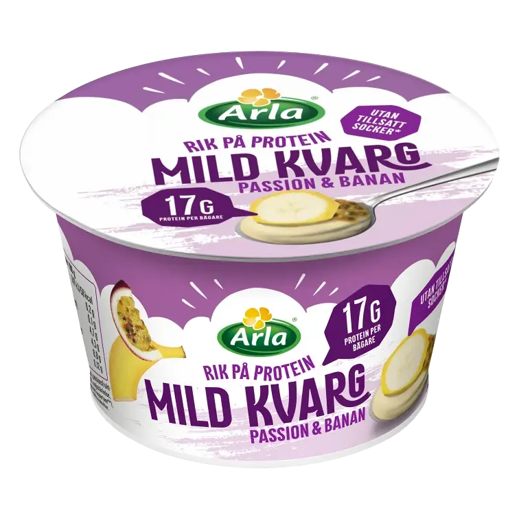 Mild Kvarg Passionsfrukt Banan 0,2% 200g Arla®