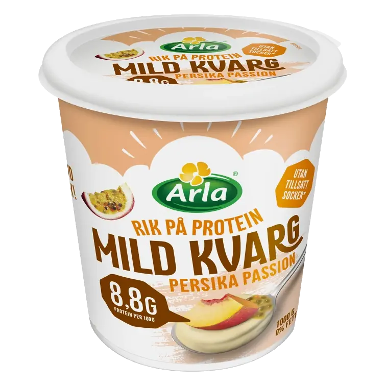 Mild Kvarg Persika Passion 0,2% 1000g Arla®